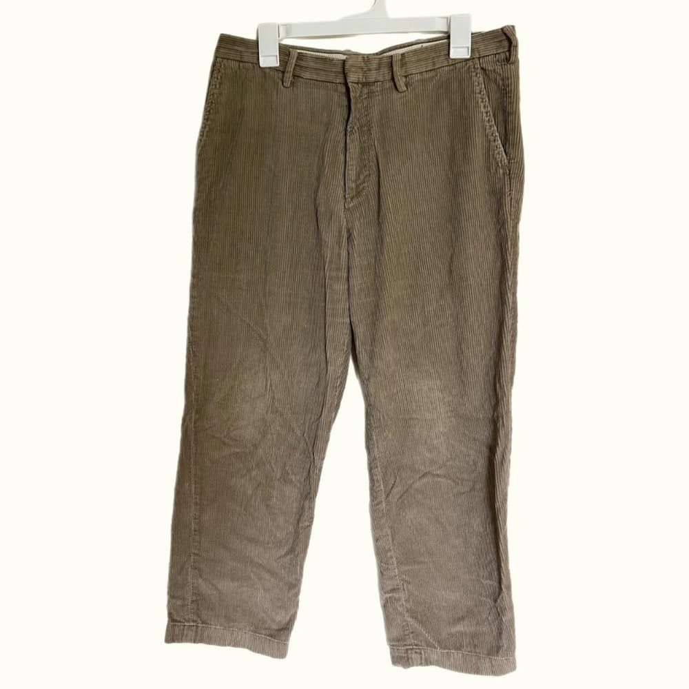 Nautica tan corduroy wide leg pants